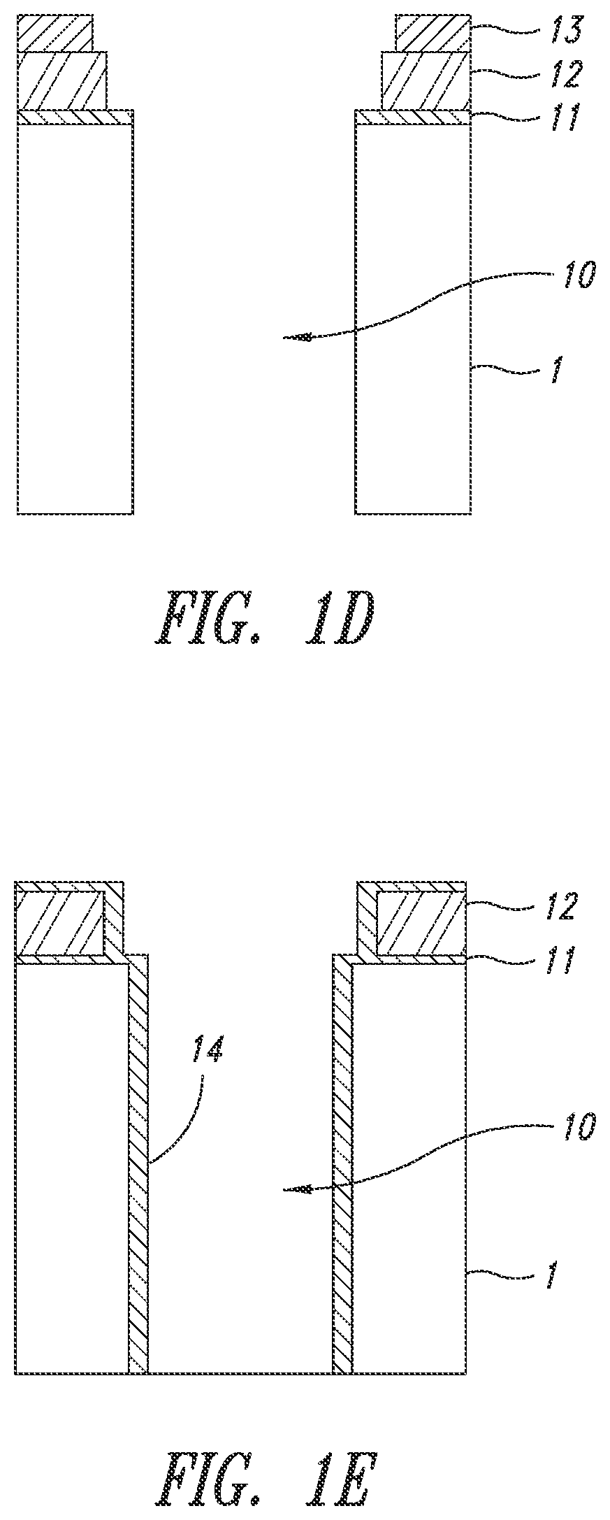 Method for forming a capacitive isolation trench and substrate comprising such a trench