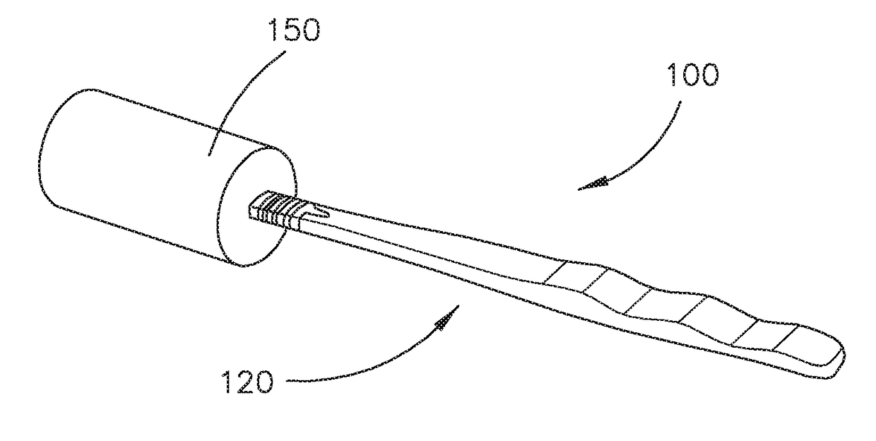 Application aid for the treatment of wounds