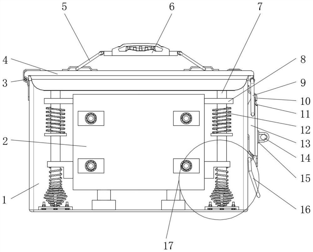 Fragile product packaging box with compression resistance and collision prevention functions