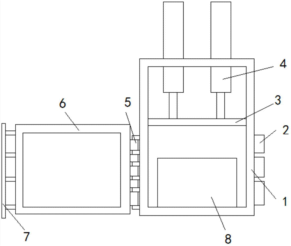 Stamping die waste compression equipment