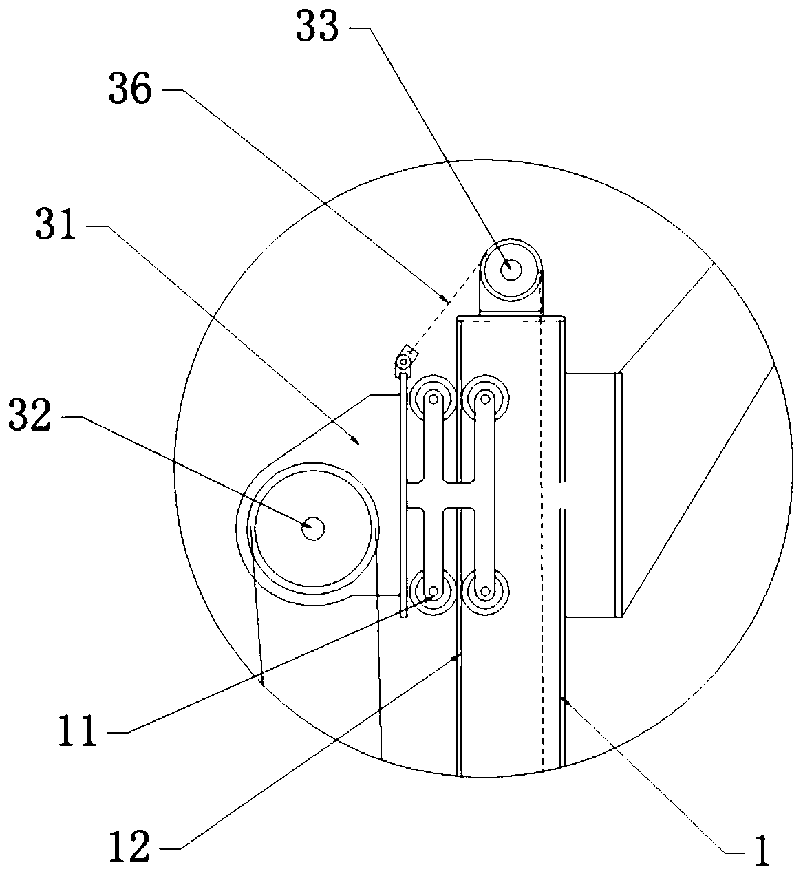 Lifting-drawing pay-off rack