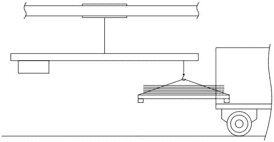 In-container large flat heavy cargo loading and unloading machine