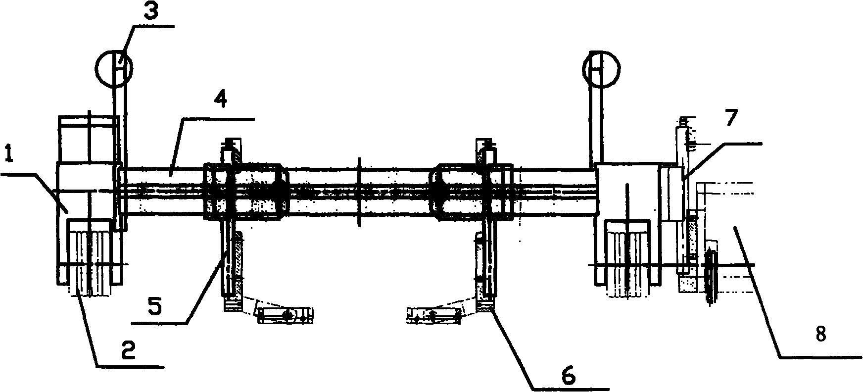 Helical soldering seam manual checking machine