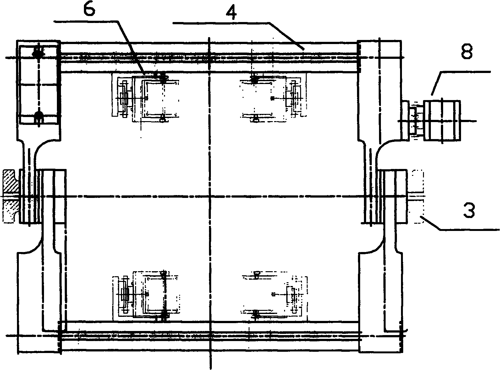 Helical soldering seam manual checking machine