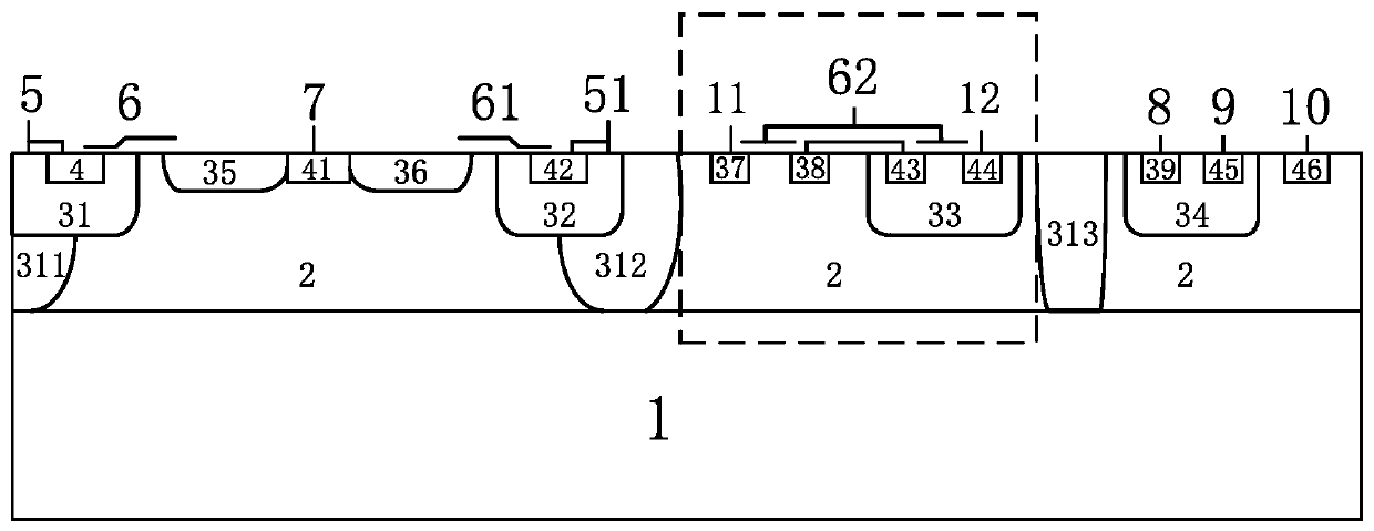 A kind of bcd device and its manufacturing method