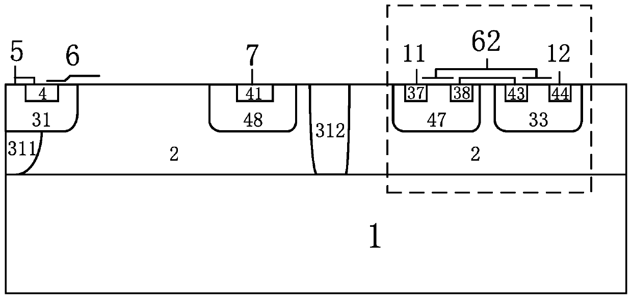 A kind of bcd device and its manufacturing method