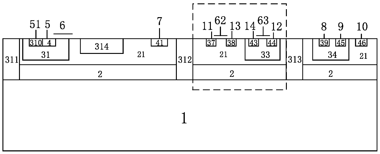 A kind of bcd device and its manufacturing method