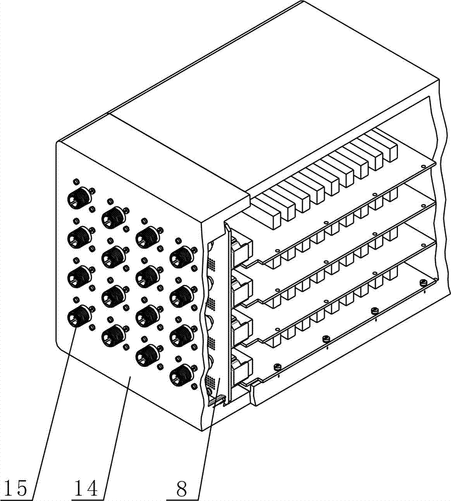 Floating connection mechanism used between hard face plate and printed board