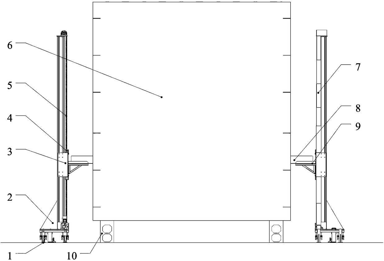 Inner surface coating tool for bridge and tunnel steel immersed tube