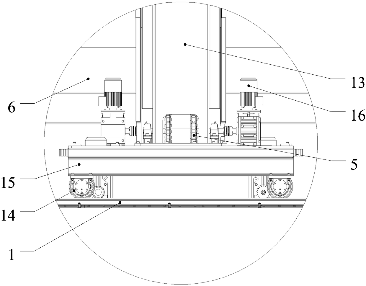 Inner surface coating tool for bridge and tunnel steel immersed tube