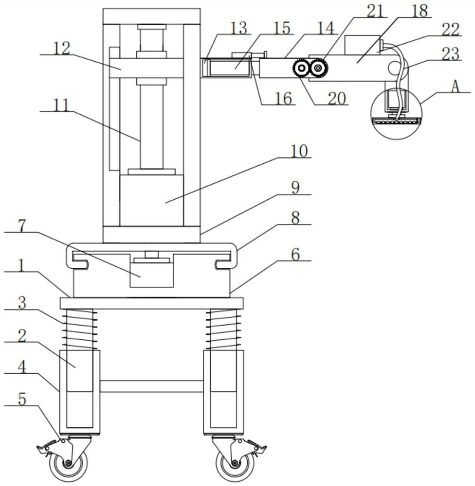 Material sucking device for automatic production line