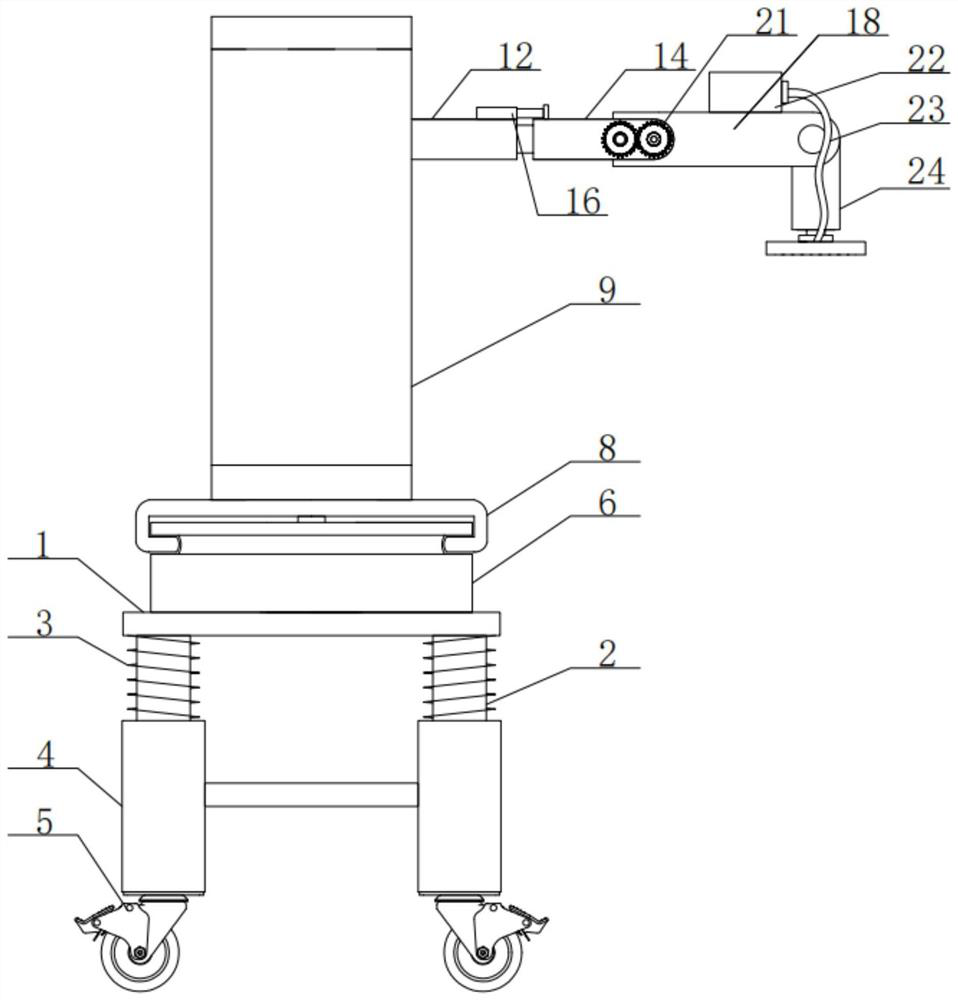 Material sucking device for automatic production line