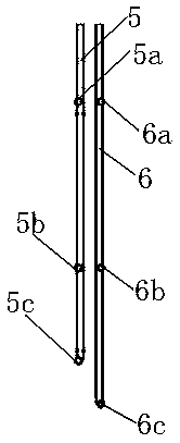 Underwater grouting measurement device and method for offshore wind power jacket foundation by pile-first method