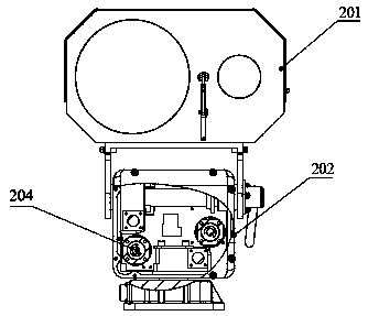 Laser night vision stable pan-tilt