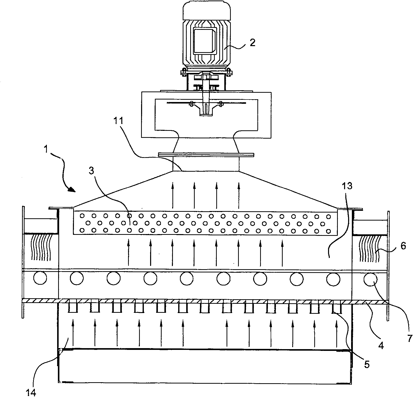 Severe-convective cooling system for low-pressure continuous protective atmosphere heat treatment furnace