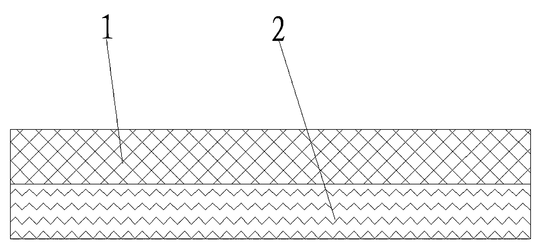 Superfine fiber mesh structure