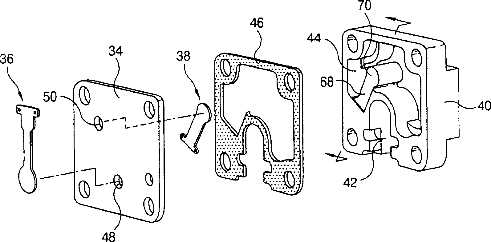 Valve assembly for hermetic compressor