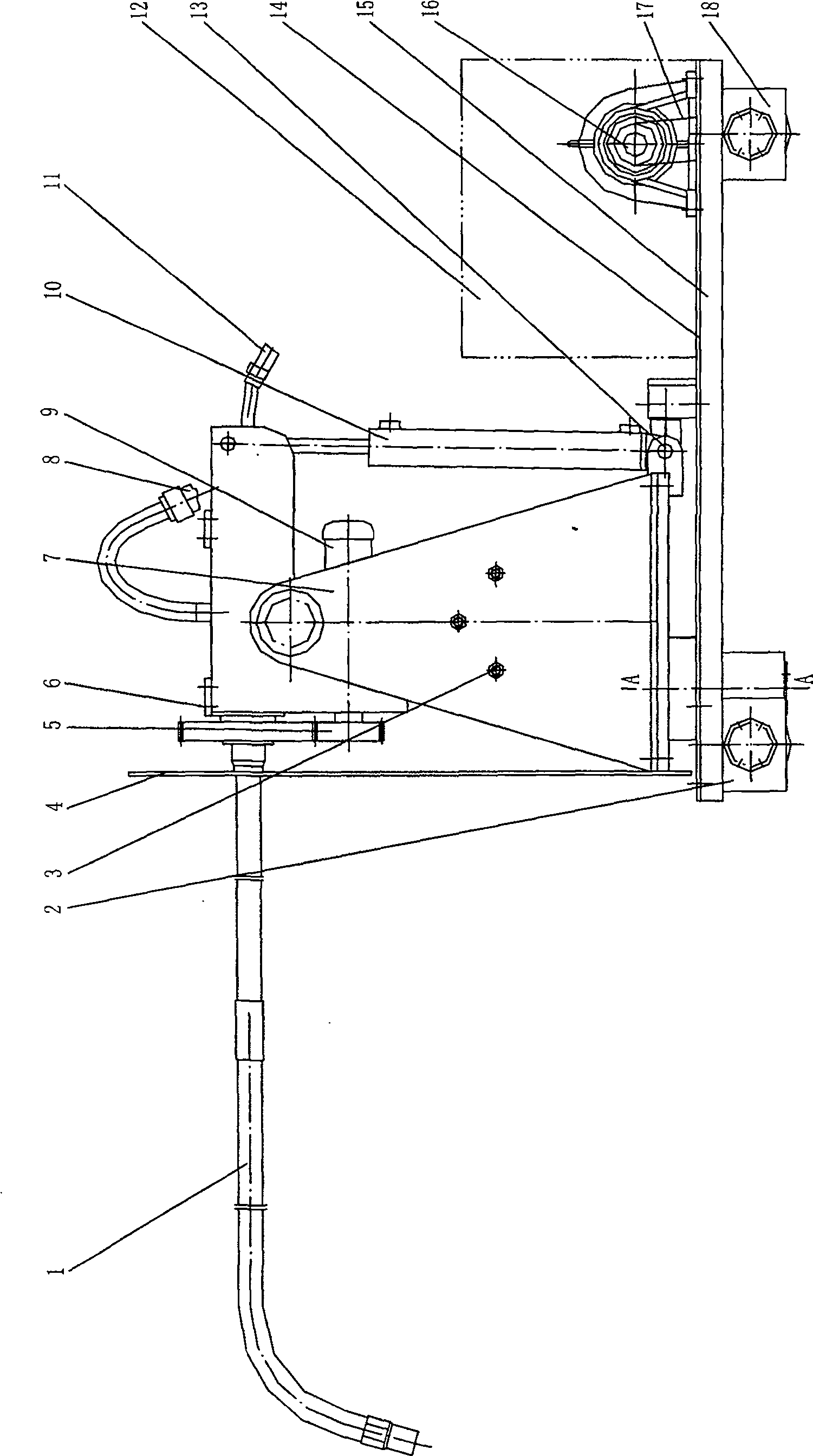 Horizontal flame gun