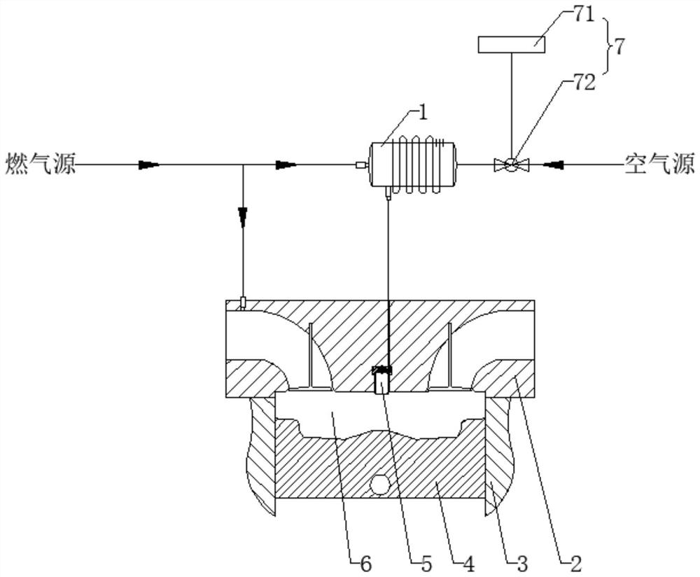 Air inlet device and combustion system