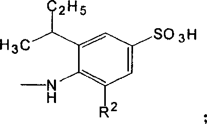 Acid anthraquinone dye and its prepn and application