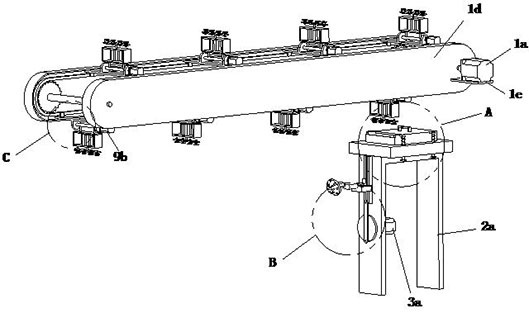 A working method of an uninterrupted medical plastic glove dispensing device