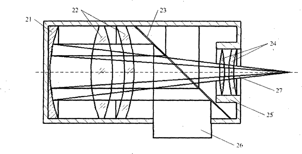 Orthogonal light path two-dimensional micro-focus collimation and three-dimensional coordinate sensor