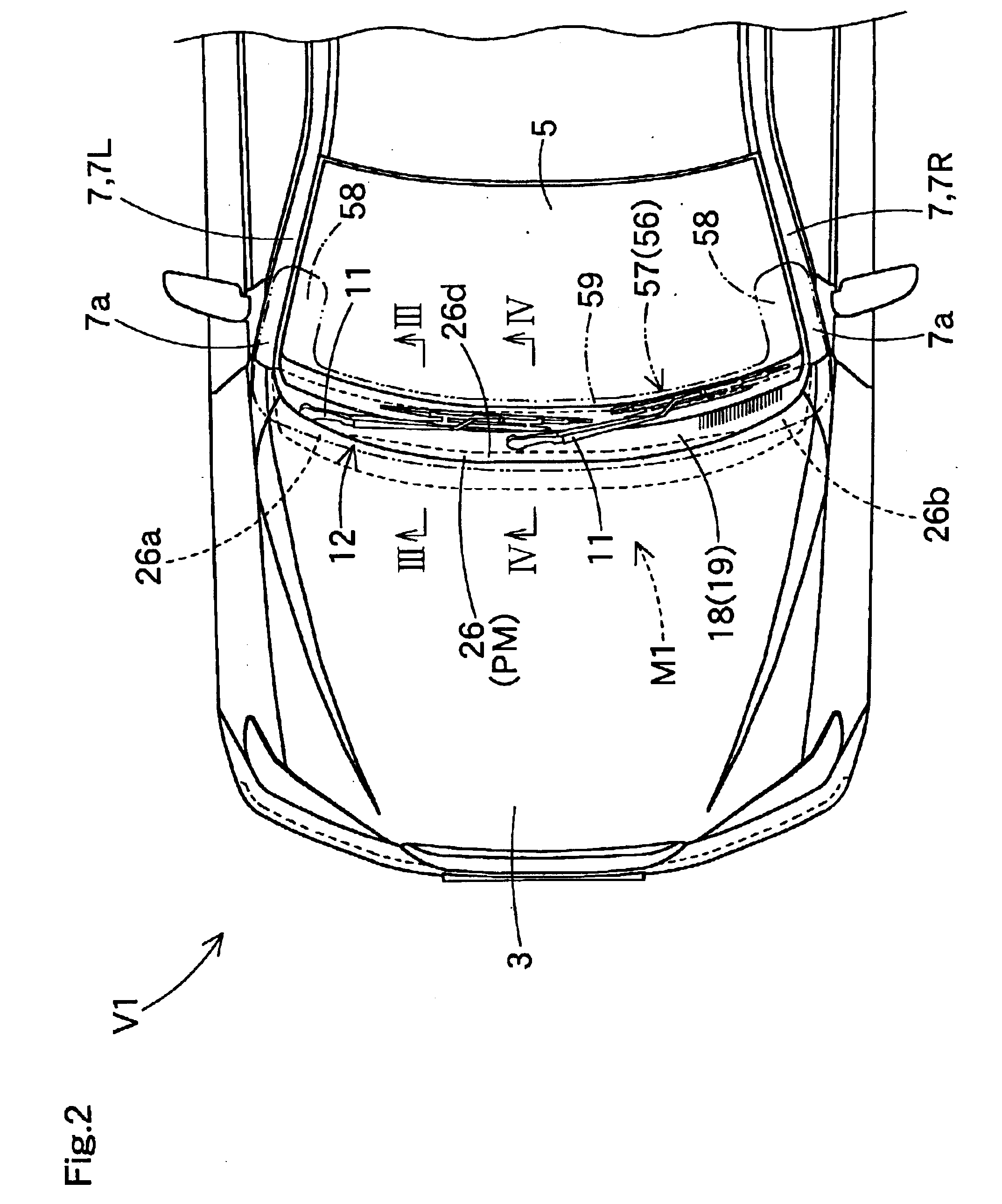 Pedestrian protecting device