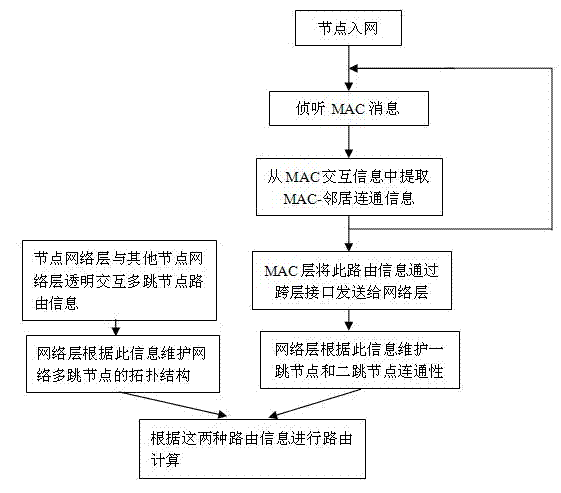 Routing information acquisition and transmission method for wireless mesh network