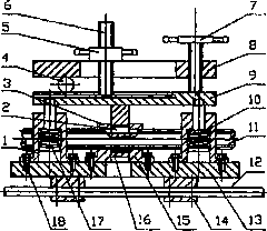 Workpiece combined clamp for abrasive wheel cutting machine