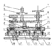 Workpiece combined clamp for abrasive wheel cutting machine