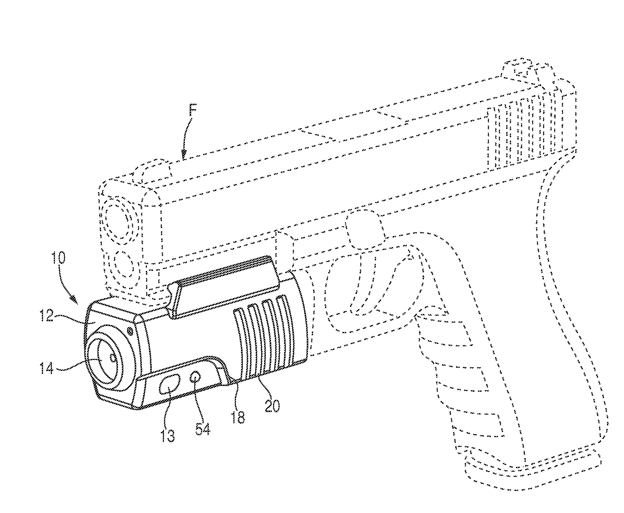 Firearm-mounted camera device with networked control and administration system and method