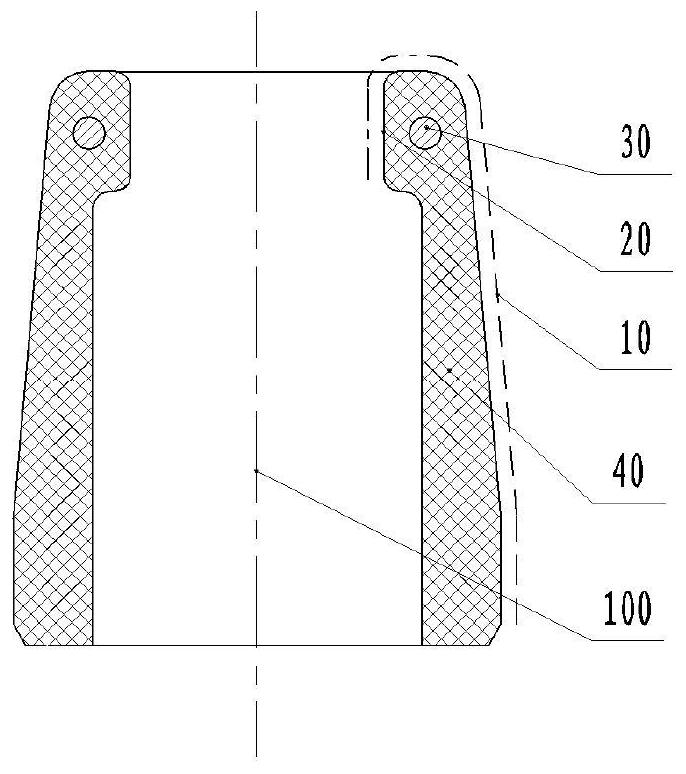 Airflow control element with shielding function