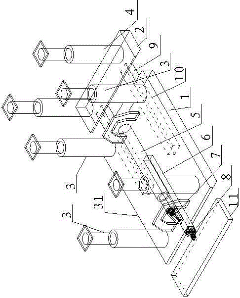 Paste filling fully mechanized mining device and method with support and formwork