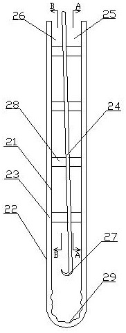 Vacuum tube solar water heater achieving convection heat exchange and control method of vacuum tube solar water heater