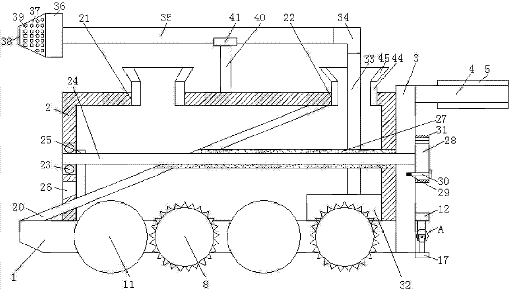 Adjustable fertilizer distributor