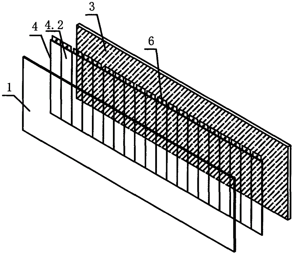 Blackboard writing projection system based on electric-control glass and used for teaching