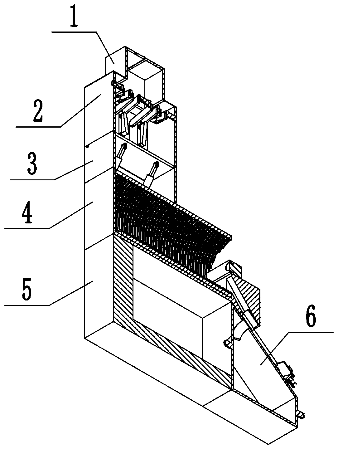 Medical waste classification and recovery device for cardiovascular department