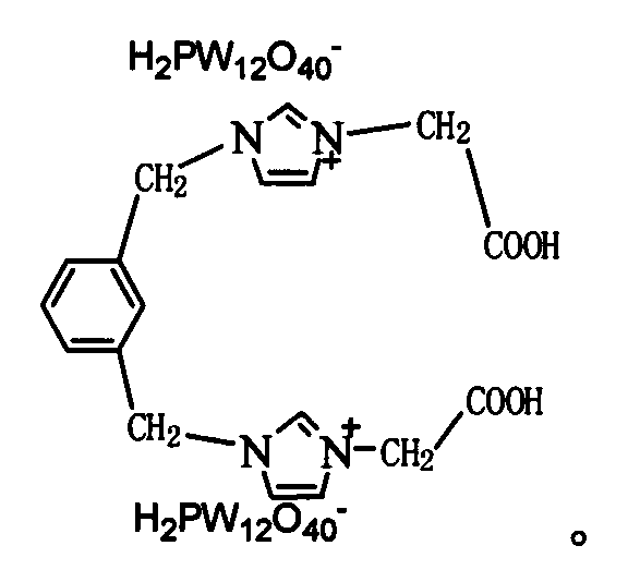 Heteropolyacid ionic liquid and application of heteropolyacid ionic liquid in oxidative desulfurization