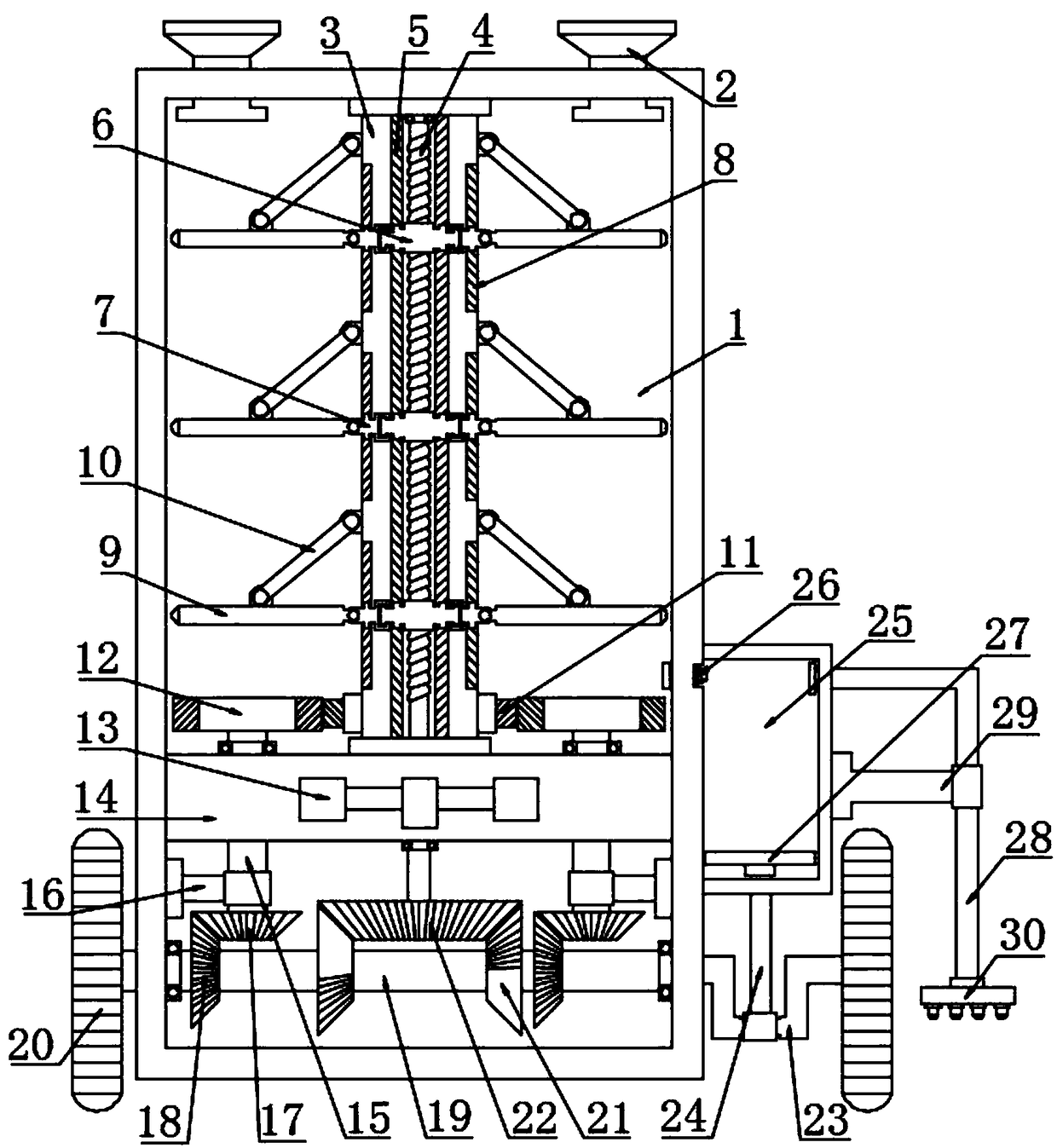 Municipal road traffic marking line spraying device