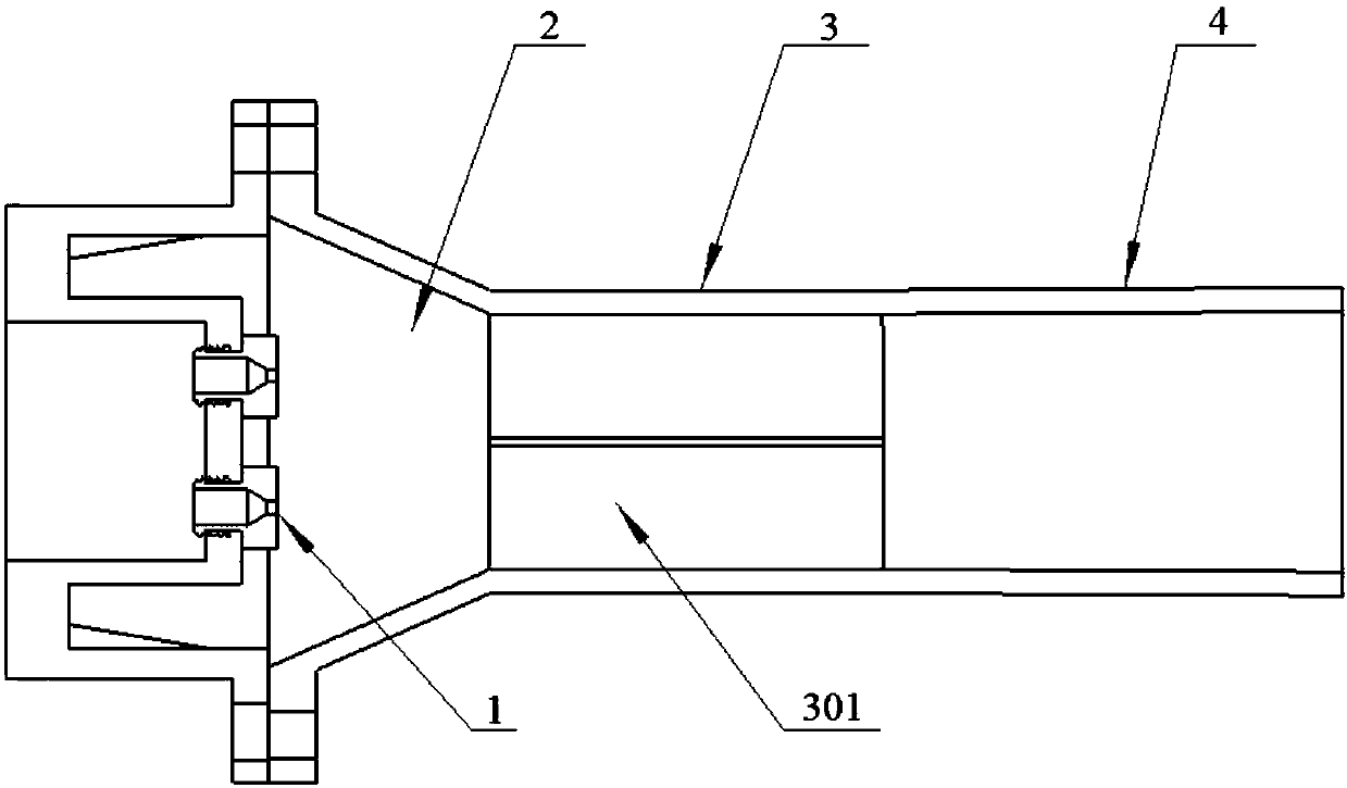 Multi-channel ejector for gas cooker, burner and gas cooker