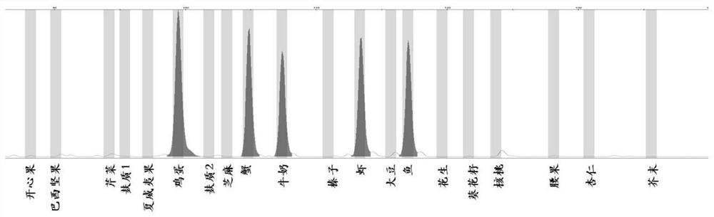 Polynucleotide pair for detecting allergen component, probe combination and application of polynucleotide pair and probe combination