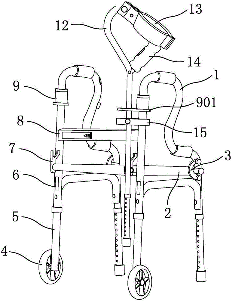 Multifunctional walking aid