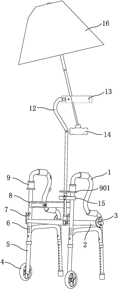 Multifunctional walking aid