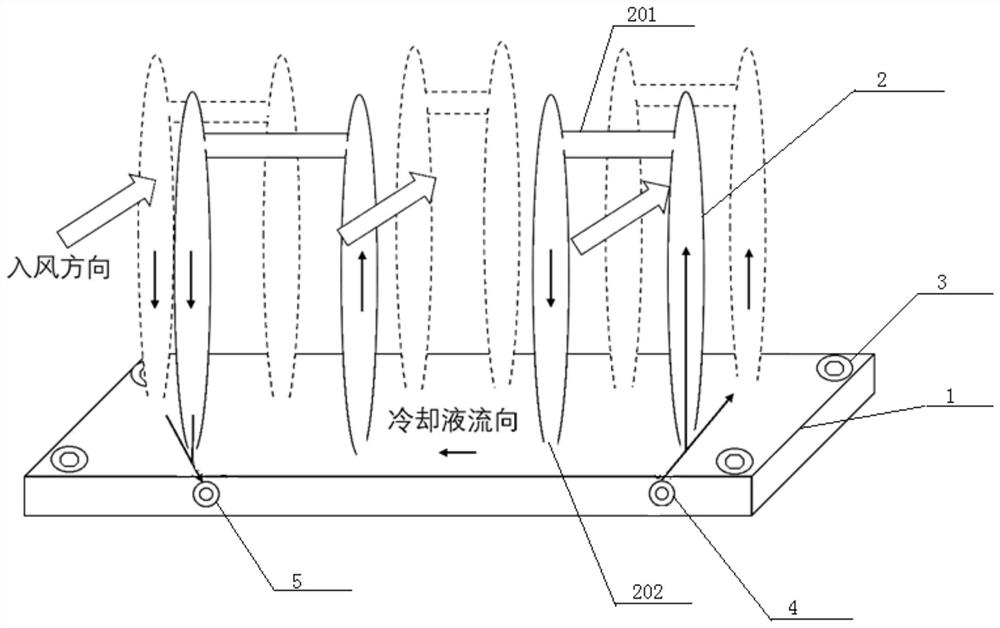 Liquid-cooled radiator, novel server radiating system and regulation and control method