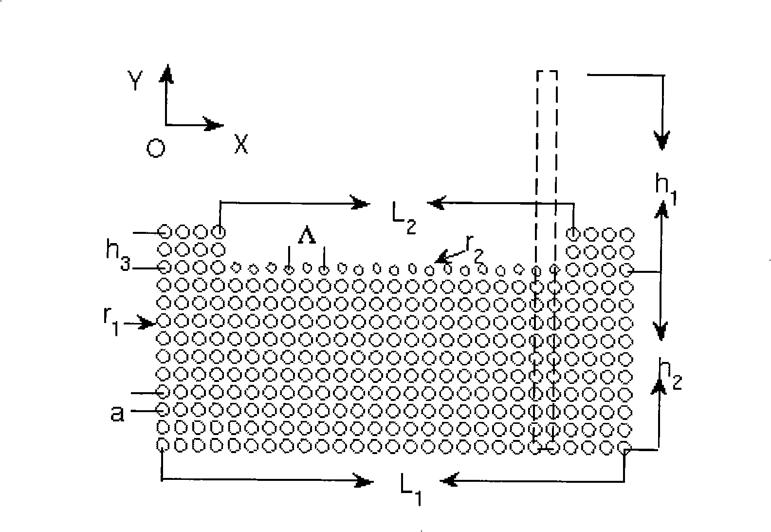 A vertical cavity side transmission photon crystal surface wave laser and its design method