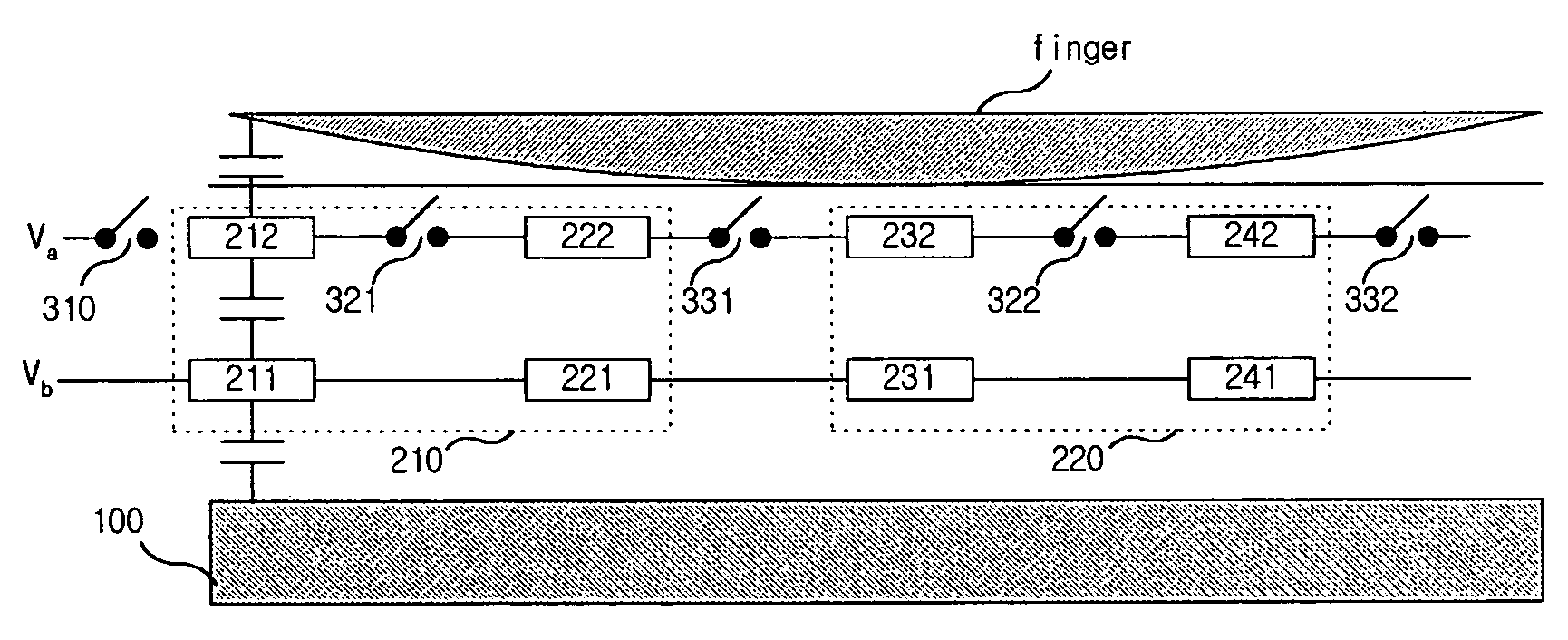 Capacitance-type fingerprint sensor