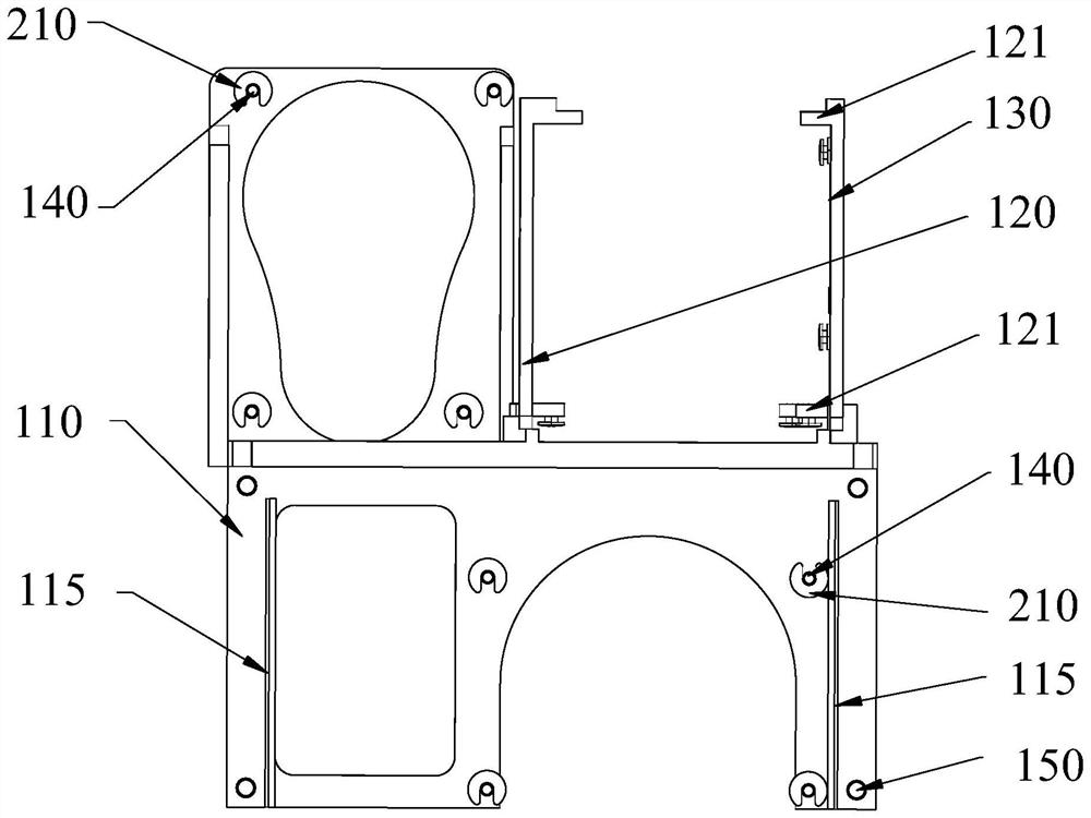 Multi-optical-axis adjusting mechanism, pod and carrying equipment