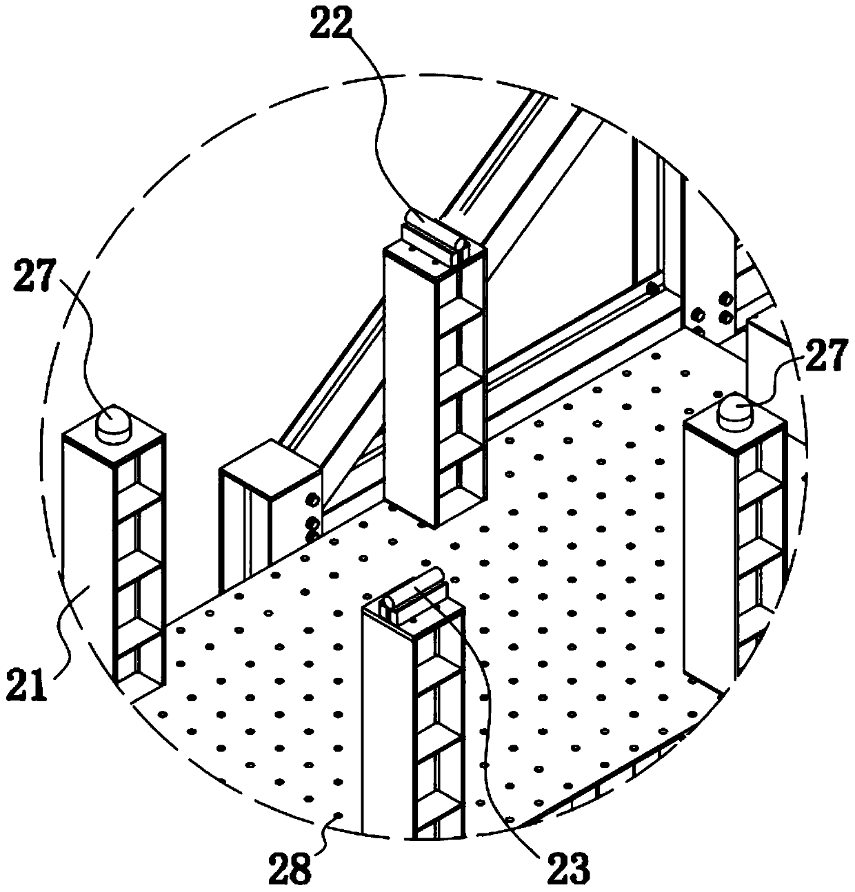 Prefabricated slab component mechanical property detection system