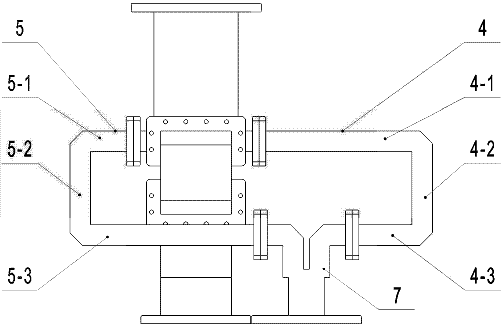 Truncated-cone matching coaxial waveguide orthogonal mode coupler