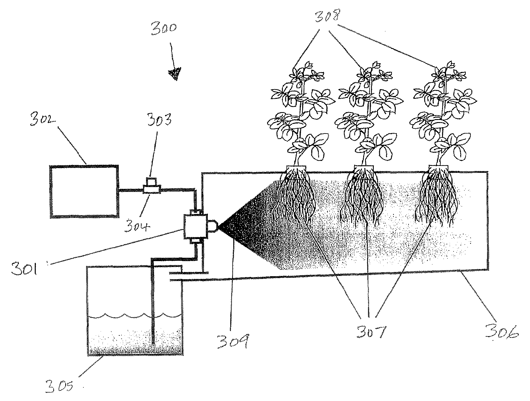 Aeroponic atomizer for horticulture